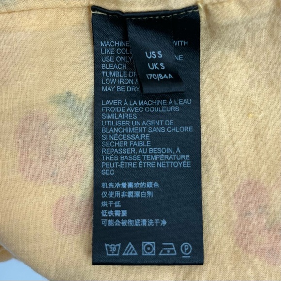 Urban Outfitters Magpie Yellow Cherry Off The Shoulder Cotton Mini Dress - Picture 11 of 12